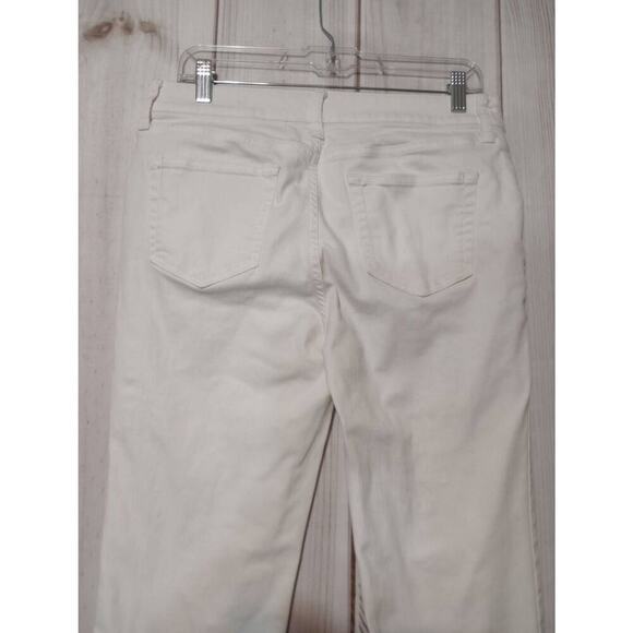 St‎ John's Bay Jeans Ladies 10 Slim White Straight Leg - Picture 4 of 8